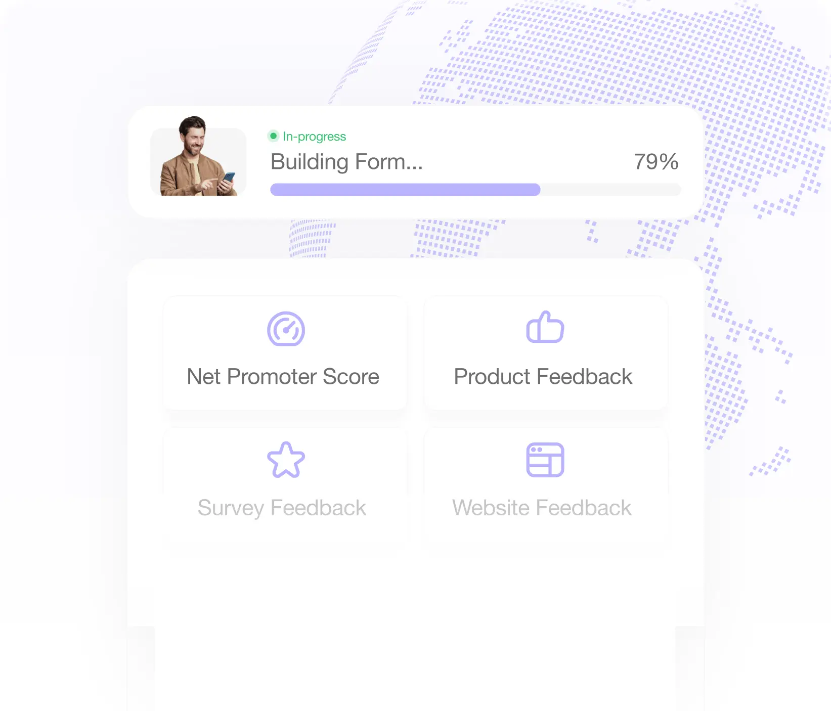 Form builder interface showing dynamic form creation